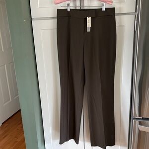 Talbots Dark Brown Curvy Straight-Leg Pants